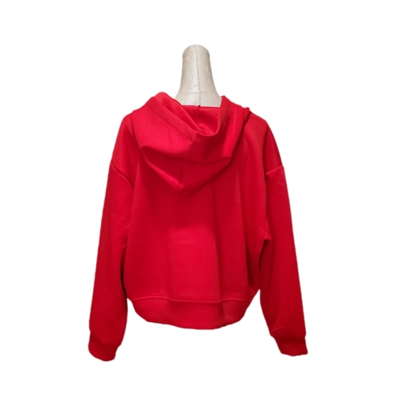A New Day NWT Women's Red Zip-Up Hoodie Sz XXL - Picture 6 of 10